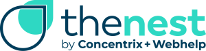 Logo The Nest by Concentrix + Webhlp